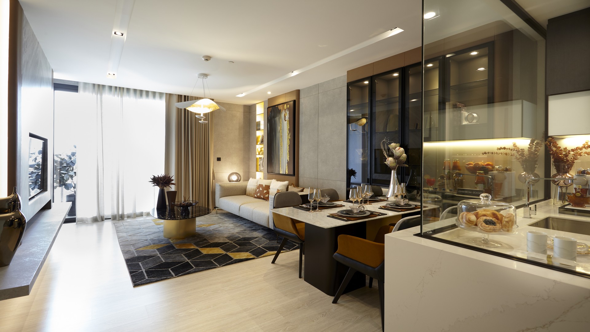 Brown Mustard Modern